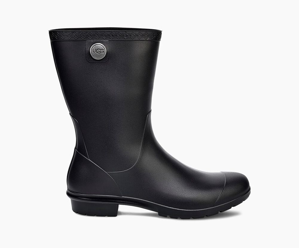 Ugg Rain Boot Womens - Ugg Sienna Matte Black - 287QXTMVC